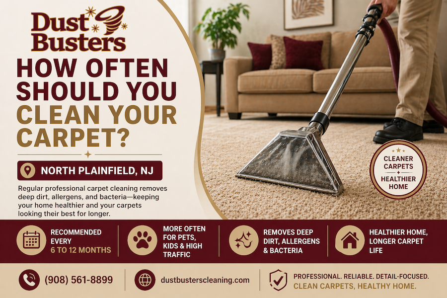 You are currently viewing How Often Should You Clean Your Carpet in North Plainfield NJ?