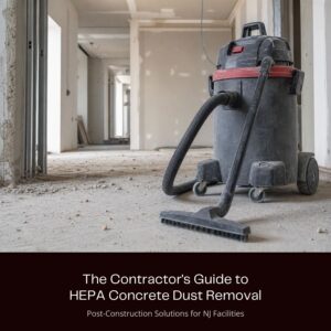 Read more about the article The Contractor’s Guide to HEPA Concrete Dust Removal: Post-Construction Solutions for NJ Facilities