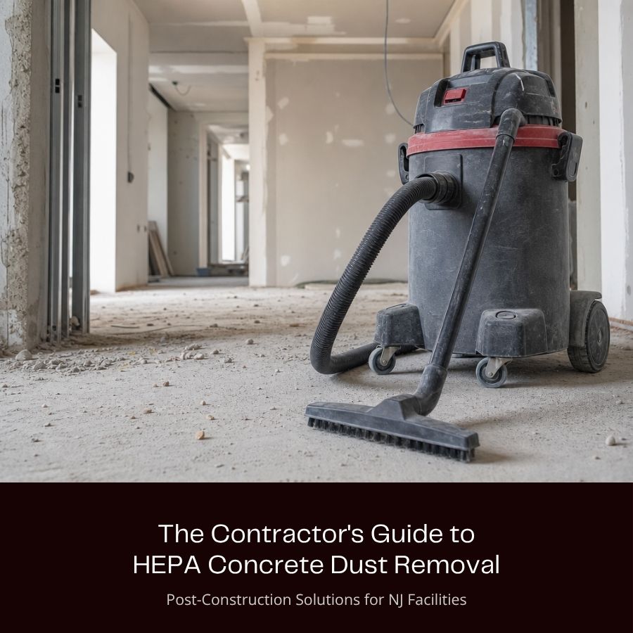 You are currently viewing The Contractor’s Guide to HEPA Concrete Dust Removal: Post-Construction Solutions for NJ Facilities