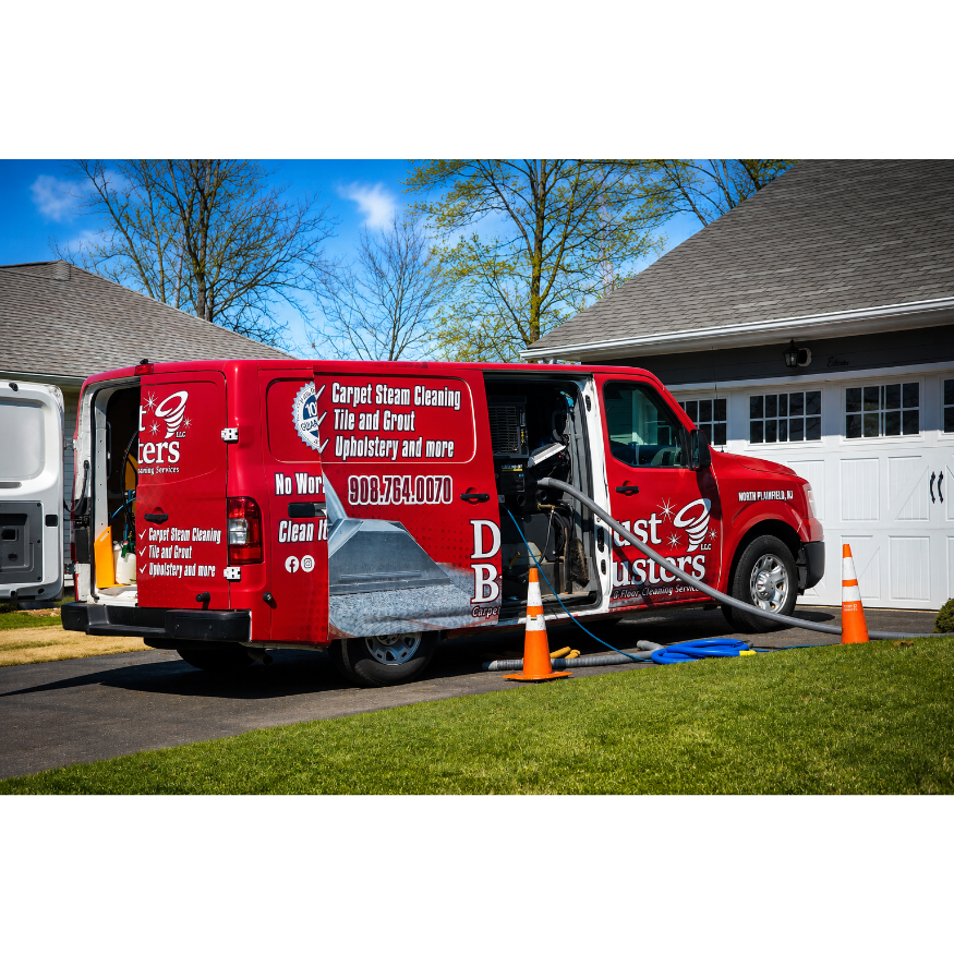 Truck mounted concrete floor cleaning removing deep dust in North Plainfield NJ