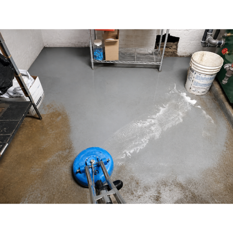 Concrete floor dust removal using professional cleaning equipment in North Plainfield NJ